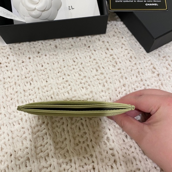 ❌SOLD❌Chanel O card holder pistachio green Rare - Picture 6 of 11